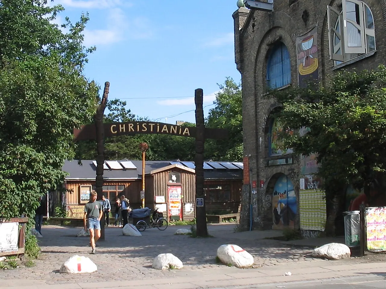 Hovedindgangen til Fristaden Christiania